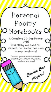 Preview of Personal Poetry Notebooks A Complete Poetry Unit