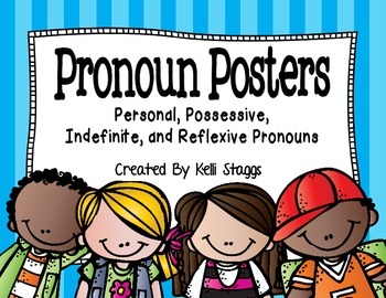 Preview of Personal, Possessive, Indefinite, and Reflexive Pronoun Posters