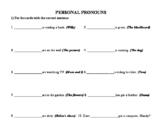 Personal Pronouns