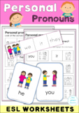 ESL Personal Pronouns Worksheets