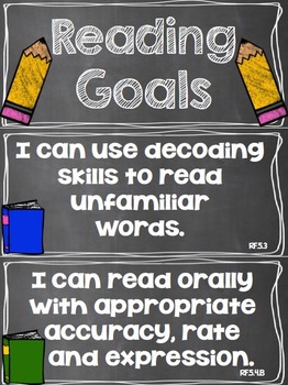 Reading Goals Clip Chart - 5th Grade by Runde's Room | TpT