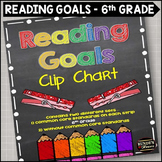 Reading Goals Clip Chart 6th Grade