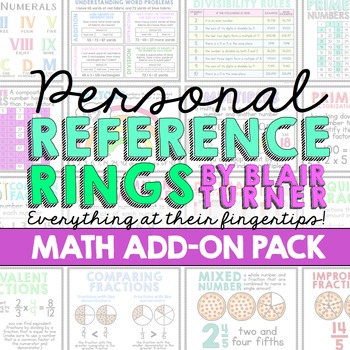 Preview of Personal Reference Rings {MATH ADD-ON PACK}