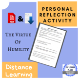 Personal Reflection Assignment - Humility - Distance and O