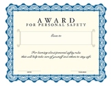 Personal Safety Award