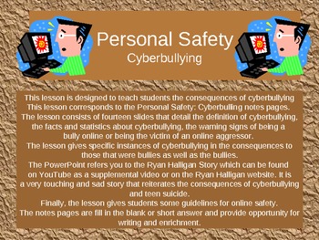 Preview of Personal Safety: Cyberbullying PowerPoint