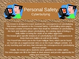 Personal Safety: Cyberbullying PowerPoint