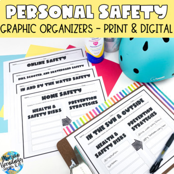 Preview of Personal Safety | Graphic Organizer and Project