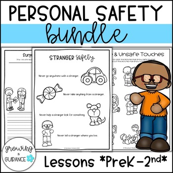 Preview of Personal Safety Lessons Bundle: K-2nd