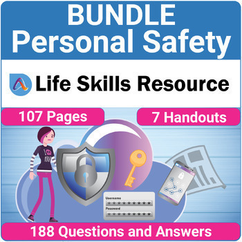 Preview of Personal Safety Life Skills Activity Bundle for High School Special Education
