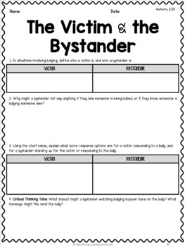 Grade 4 Personal Safety and Injury Prevention Activity Packet | TpT