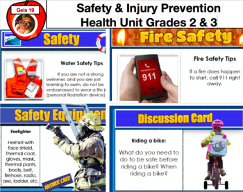 Preview of Personal Safety and Injury Prevention Health Education Bundle PDF, PPT Files