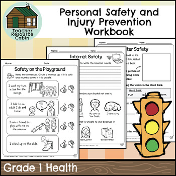 Preview of Personal Safety and Injury Prevention Workbook (Grade 1 Ontario Health)