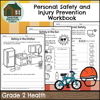 personal safety and injury prevention workbook grade 2 health tpt