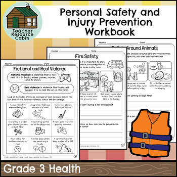 Preview of Personal Safety and Injury Prevention Workbook (Grade 3 Ontario Health)