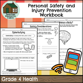 Preview of Personal Safety and Injury Prevention Workbook (Grade 4 Ontario Health)