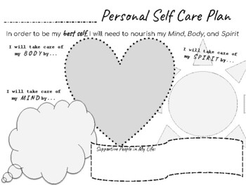 Preview of Personal Self Care Plan