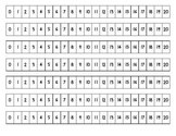 Personal Size Number Line (0-20)