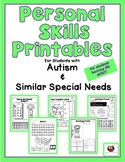 Life Skills Printables for Students with Autism & Similar 