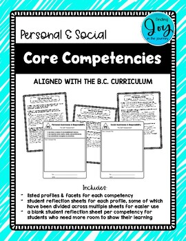 Preview of Personal & Social Core Competencies - B.C Curriculum