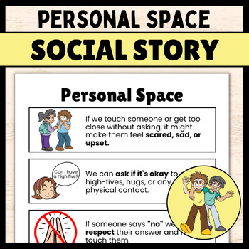 Preview of Personal Space: A Social Story for Special Education Safety