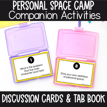 Preview of Personal Space Camp by Julia Cook Companion Activities Flip book Cards