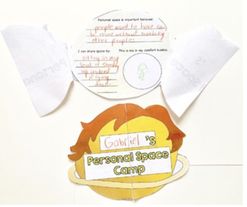 Preview of Personal Space Camp by Julia Cook: Planet Book Craft Social Skills, ELA