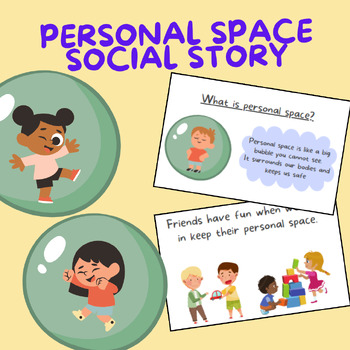 Preview of Personal Space Social Story - Social Emotional Learning - Occupational Therapy