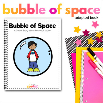 Preview of Personal Space Social Story Bubble of Space Special Education Adapted Book