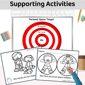 Personal Space Elementary Tiered Social Story and Activities | TpT