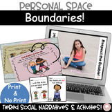 Personal Space invader boundaries Social Story Activity Autism