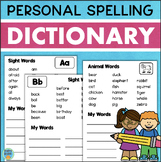 Personal Spelling Dictionary High Frequency Sight Words Po