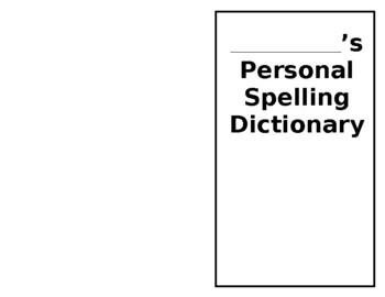 Preview of Personal Student Spelling Dictionary (Printable) Grades 3-5