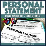Personal Statement College Admission Essay Kit Print & Digital