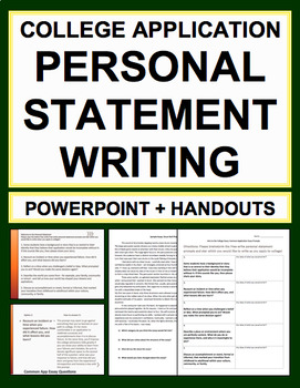how to write a personal statement essay for college