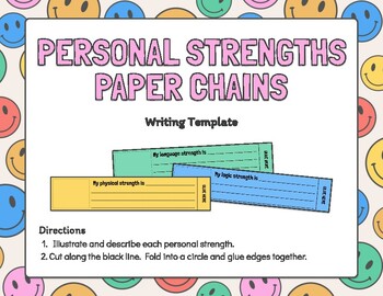 Preview of Personal Strengths Paper Chains