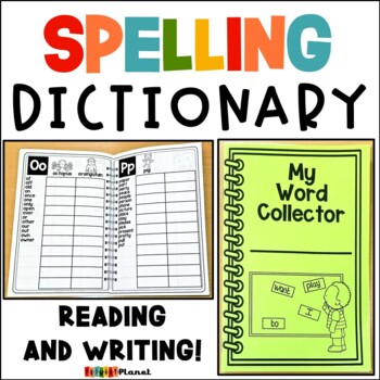 Preview of Personal Student Dictionary - Printable Spelling Dictionary - Sight Word Lists