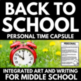 Personal Time Capsule - Back to School Art and Writing Act
