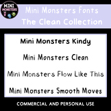 Mini Monsters Fonts - The Clean Collection