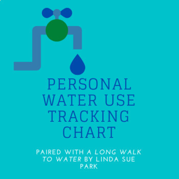 Preview of Personal Water Use Chart for A Long Walk to Water (Digital & Printable)