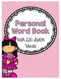 Personal Word Book {Letters A to Z}