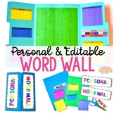 Personal Word Wall: High Frequency Words, Sight Words, Num