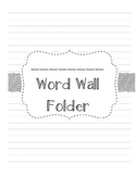 Personal Word Wall Folder