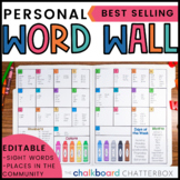 Personal Word Wall Folder Editable | Kindergarten & First Grade
