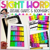 Personal Word Wall | Sight Word Chart and Bookmark | Pre-m