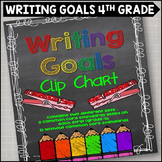 Writing Goals Clip Chart 4th Grade