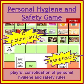 Preview of Personal hygiene safety Cooking Health game
