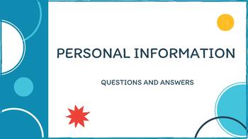 presentation on personal information