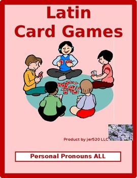 Preview of Personal Pronouns All Declensions in Latin Card Games