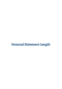 personal statement character limit with spaces